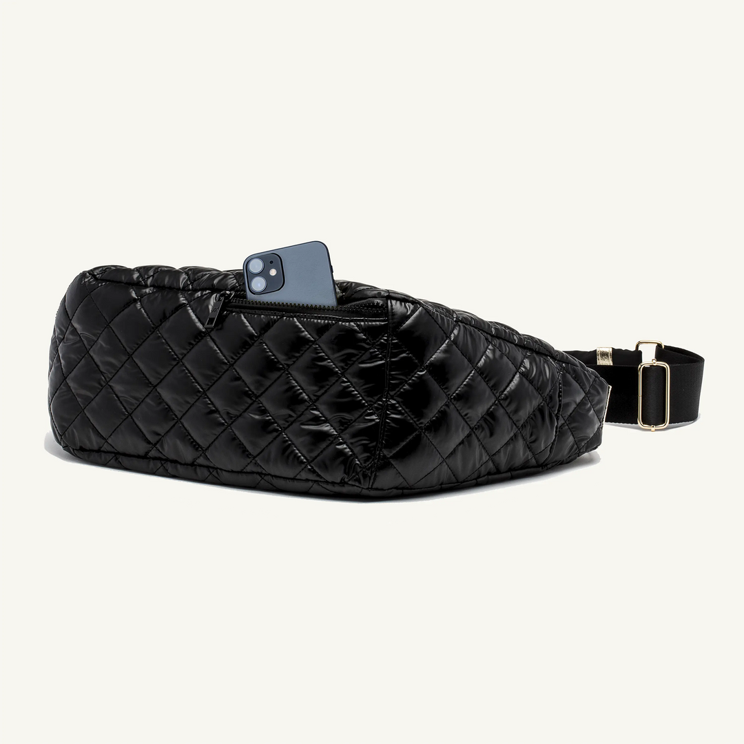 Black Quilted Dog Bag Wicked Monkey