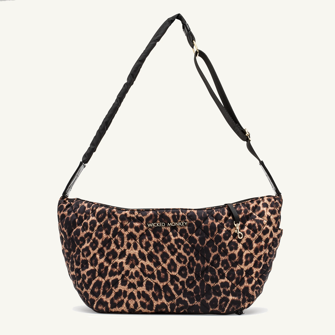 Leopard Print Quilted Dog Carrier Wicked Monkey