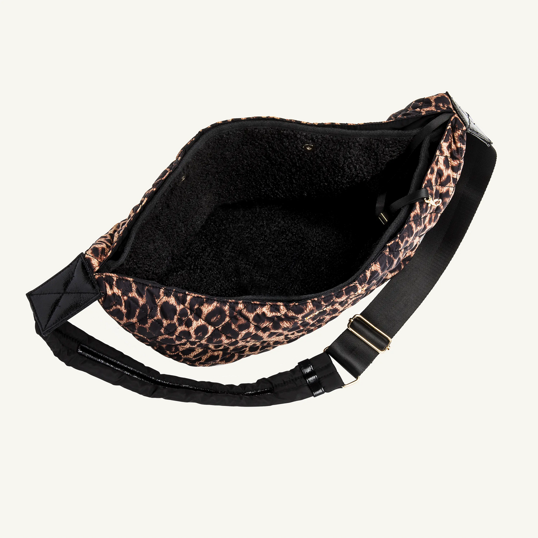 Leopard Print Quilted Dog Carrier Wicked Monkey